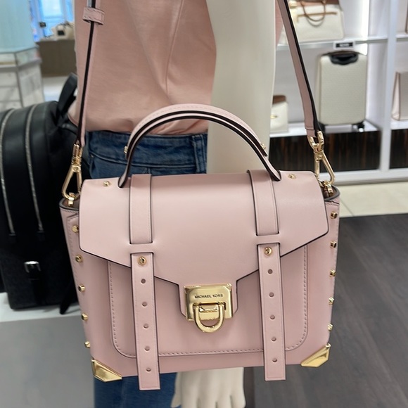 MICHAEL KORS MANHATTAN MEDIUM TOP HANDLE SCHOOL SATCHEL CROSSBODY BAG 
NWT - Picture 14 of 16